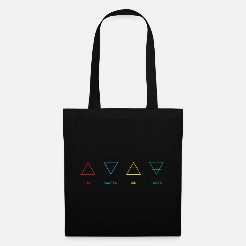 Four elements - Tote Bag - black