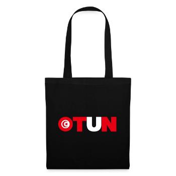 Tunisie - Sac en tissu - noir - Devant