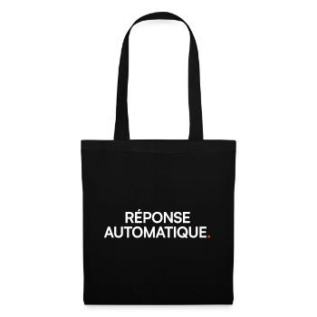 Auto-Antwort-Humor-Desktop - Stoffbeutel - Schwarz - Vorne