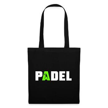Padel Sport Logo - Sac en tissu - noir - Devant