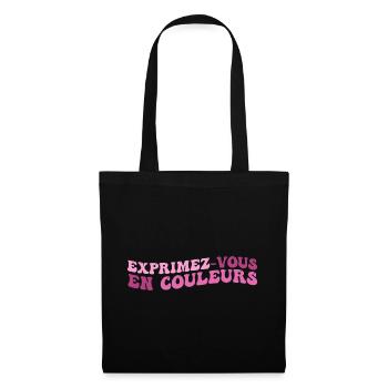 Exprimez-Vous En Couleurs - Sac en tissu - noir - Devant