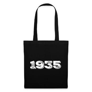 Geburtstagsgeschenk 1935 - 1935 - Stoffbeutel - Schwarz - Vorne