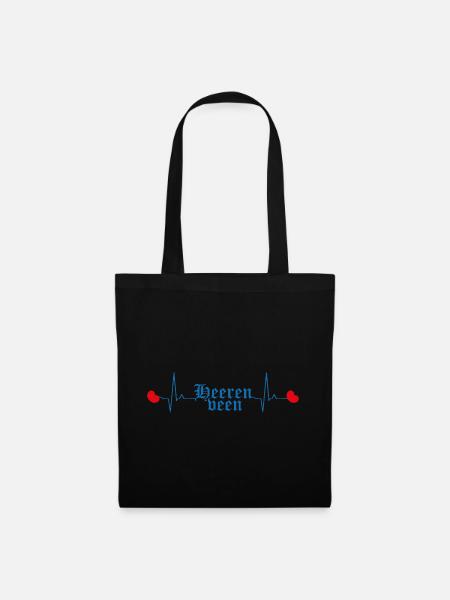 Heerenveen Heartbeat - Stoffbeutel - Schwarz