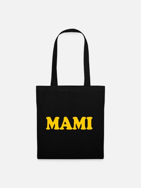 Mami - Stoffbeutel - Schwarz