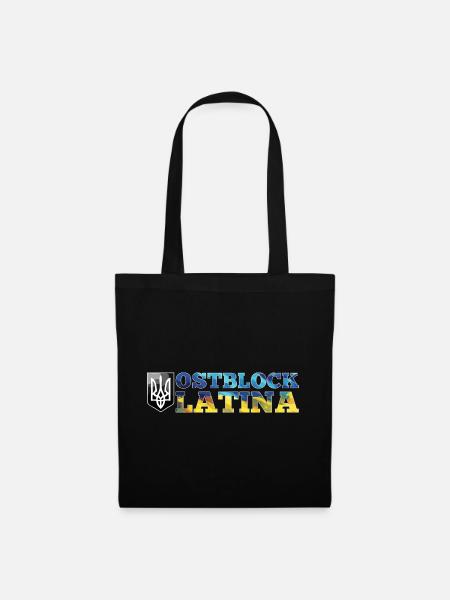 Ostblock Latina Ukrainerin Ukraine Geschenk - Stoffbeutel - Schwarz