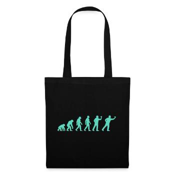 Menschheitsstufen Evolution - Stoffbeutel - Schwarz - Vorne