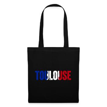 Toulouse Frankreich - Stoffbeutel - Schwarz - Vorne