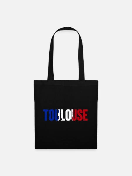 Toulouse Frankreich - Stoffbeutel - Schwarz