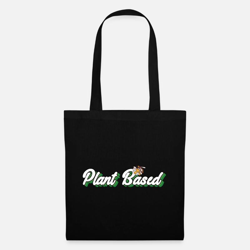 Plant Based Honigbiene - Stoffbeutel - Schwarz