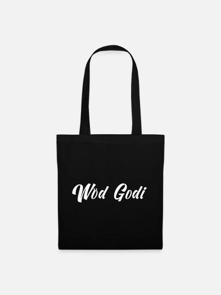 Wöd godi - Stoffbeutel - Schwarz