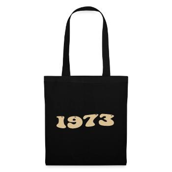 1973 Vintage Birthday Groovy Vintage Retro 1973 - Tote Bag - black - Front