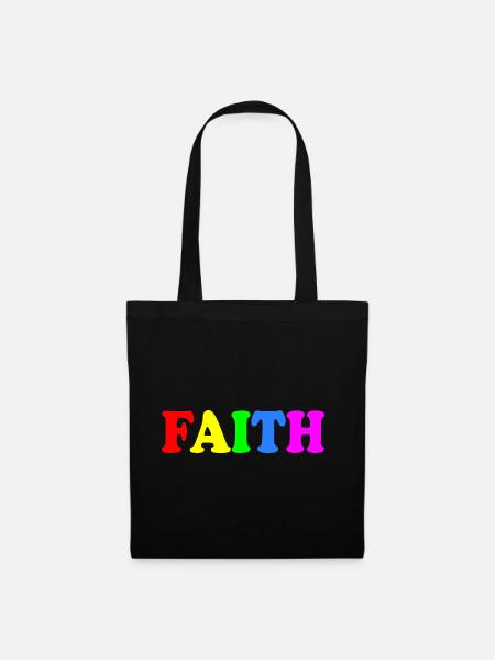 Faith - Stoffbeutel - Schwarz
