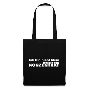 Concentrer - Sac en tissu - noir - Devant