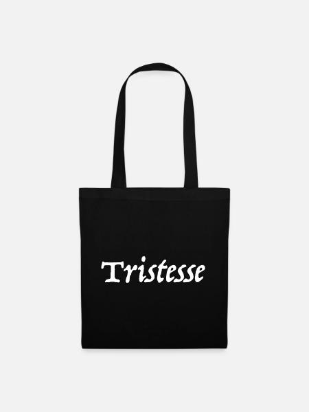 Tristesse - Stoffbeutel - Schwarz