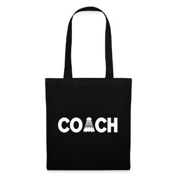 Federball Coach - Stoffbeutel - Schwarz - Vorne