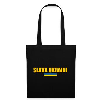 Slava ukraini - Stoffbeutel - Schwarz - Vorne