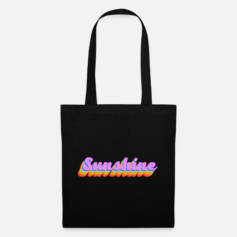 sunshine - Stoffbeutel - Schwarz