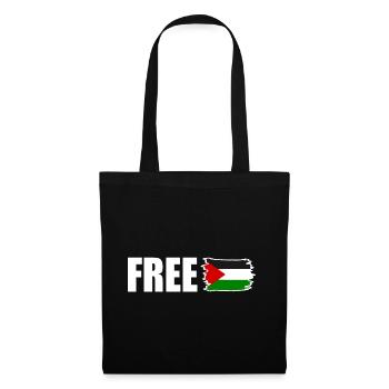Free palestine - Sac en tissu - noir - Devant