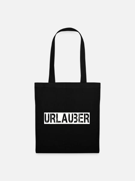 URLAUBER - Stoffbeutel - Schwarz