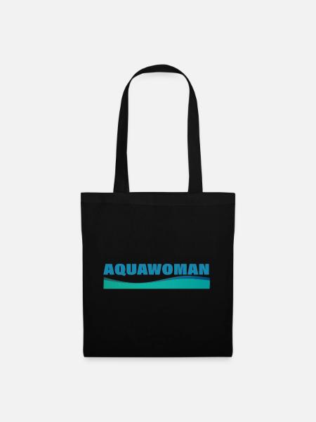 AQUAWOMAN - Stoffbeutel - Schwarz