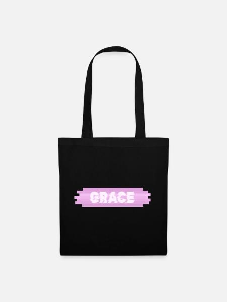 Geschenk für Grace - Stoffbeutel - Schwarz