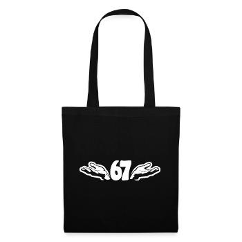 67 Six seven | Vintage Hands Logo - Tote Bag - black - Front