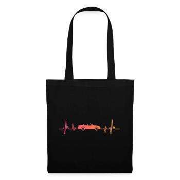 Sunset convertible convertible car convertible - Tote Bag - black - Front
