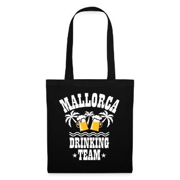09 Mallorca Drinking Team Beer Mass Bier Party - Stoffbeutel - Schwarz - Vorne