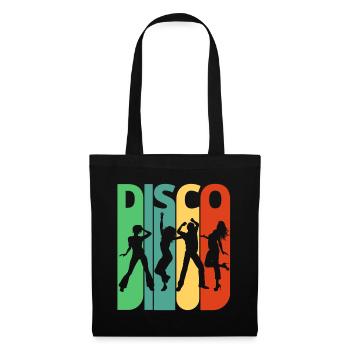 Vintage Retro Disco. Dancing.Birthday, Party Gifts - Tote Bag - black - Front