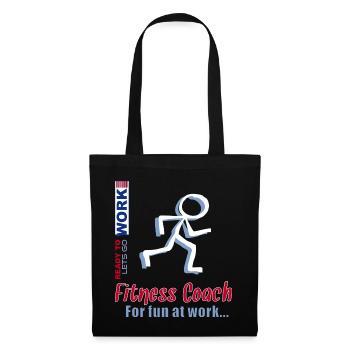 Trainer - Fitness Coach Lets Go - Tote Bag - black - Front