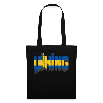 Vikings - Swedish flag - Tote Bag - black - Front