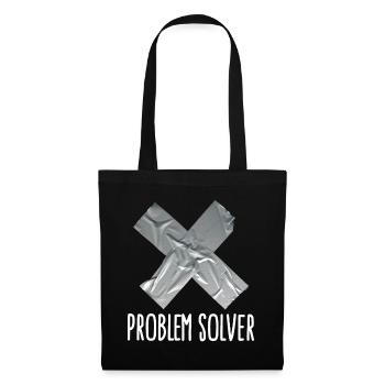 Problem solver funny Duct tape husband father - Tote Bag - black - Front