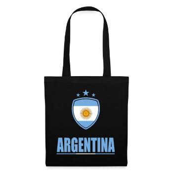 Argentinien T-Shirt - Stoffbeutel - Schwarz - Vorne