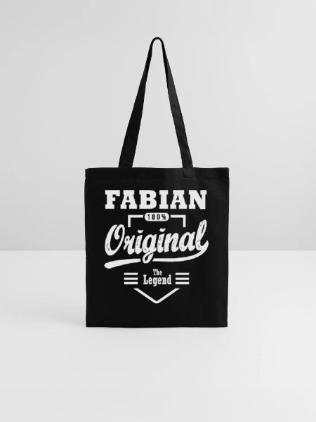 Fabian original gift personalized first name fabian - Tote Bag - black - Front
