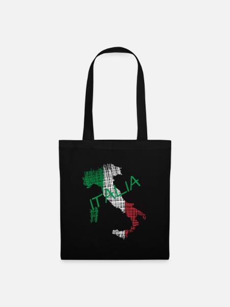 Italia italia - Stoffbeutel - Schwarz