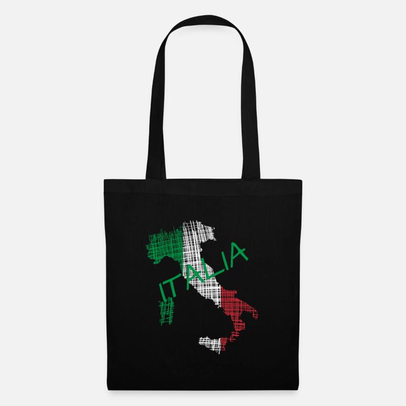 Italia italia - Stoffbeutel - Schwarz