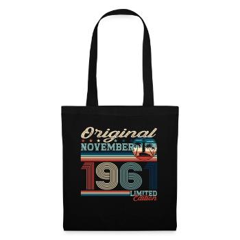 Original November 1961 61st birthday gift - Tote Bag - black - Front