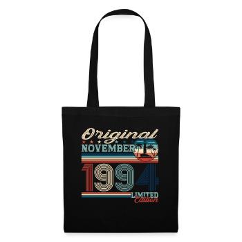 Original November 1994 28th Birthday Gift - Tote Bag - black - Front
