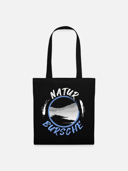 Naturbursche - Outdoor Geschenk - Stoffbeutel - Schwarz