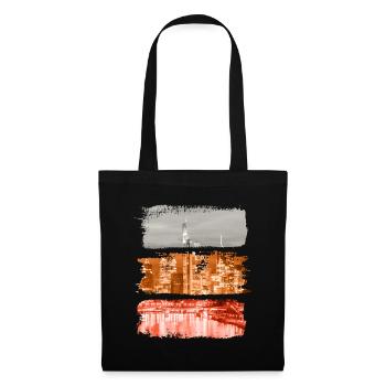 Frankfurt Vintage Retro Germany City Skyline - Tote Bag - black - Front