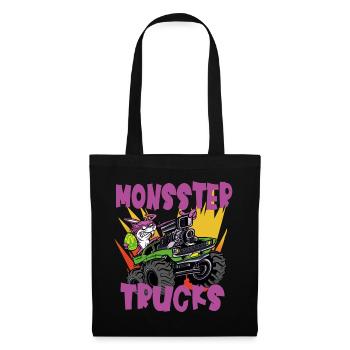 Easter Bunny et Easter Egg Monster Truck Rccars - Sac en tissu - noir - Devant