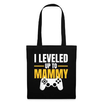 Montez de niveau Mama Gamer - Sac en tissu - noir - Devant