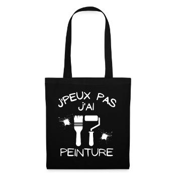 peinture, peintre, je suis peintre - Sac en tissu - noir - Devant