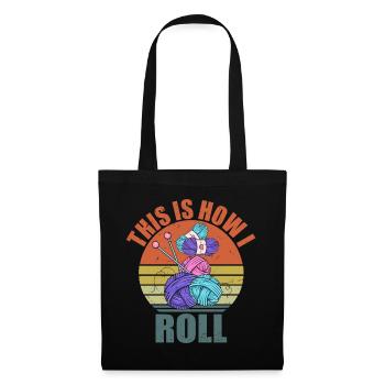 Knitting Crochet Knitting Needles Knitting Sayings - Tote Bag - black - Front