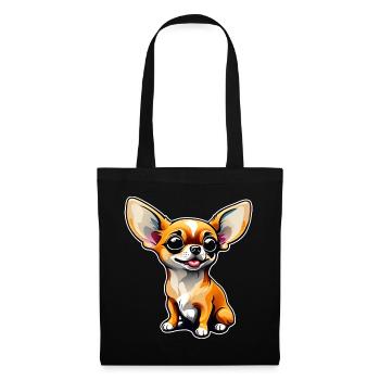 Cute Little Chihuahua Dog in Comic Style I - Tote Bag - black - Front