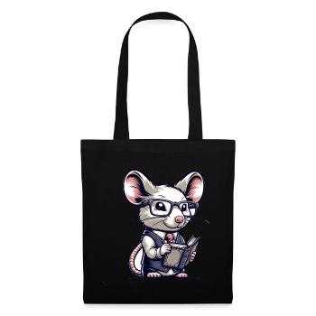 Cute Mouse Teacher - Tote Bag - black - Front