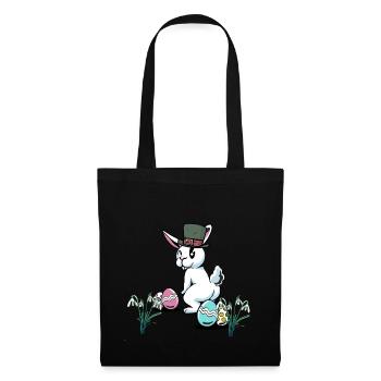 Easter Bunny Easter Easter Festival Easter Eggs Nest Child - Tote Bag - black - Front