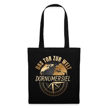 Das Tor zur Welt - Dornumersiel - Stoffbeutel - Schwarz - Vorne