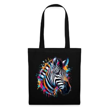 Zebra - Tote Bag - black - Front