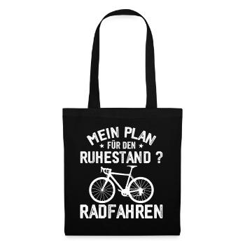 Retraite Vélo Cycliste Cadeau pour la retraite - Sac en tissu - noir - Devant